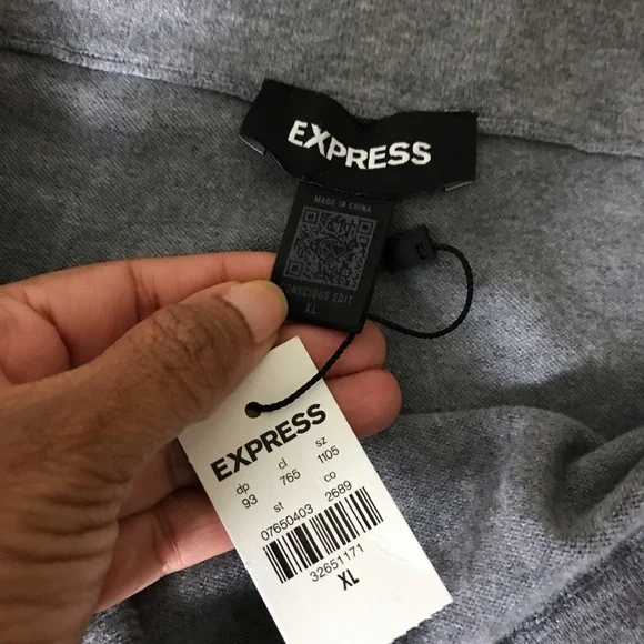 Express Gray Midi Sweater Skirt NWT - Picture 5 of 7